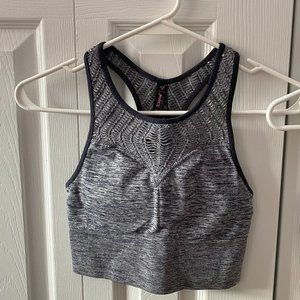 Betsey Johnson Performance Sports Bra in Blue/Gray (XS)